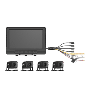 Sistema de Monitoreo Vehicular 4 Cámaras 1080p IP68 LCD 7" Hikvision AE-VD2501A-A