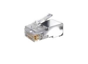 Conector RJ45 Blindado CAT6 Hueco Pasante 100U | Teclam Teclam TEPG8033-C6