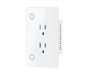 Tomacorriente inteligente de 2 servicios empotrable Teclam TEC-SM-PW801