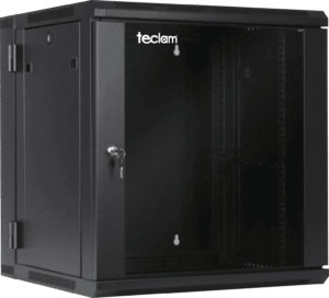 Gabinete de Pared 12U TECLAM con Vidrio y Ventilador Teclam TE-007-6412
